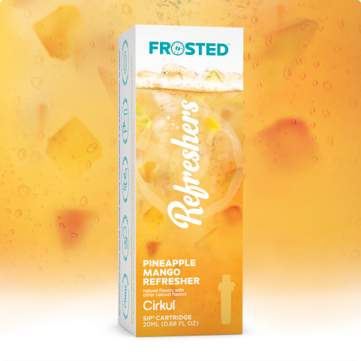 Vitamin-Infused Frosted Pineapple Mango Refresher DCGF - Sugar-Free Fruit Flavor Cartridge Refill - Default Title